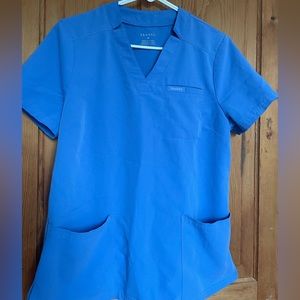 Jaanuu scrubs celi blue women’s medium petite joggers